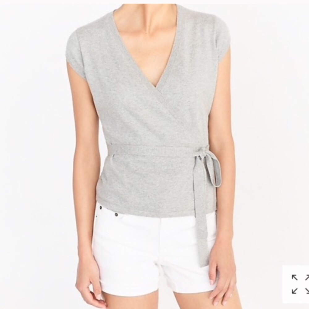 NWOT J Crew wrap v-neck sweater